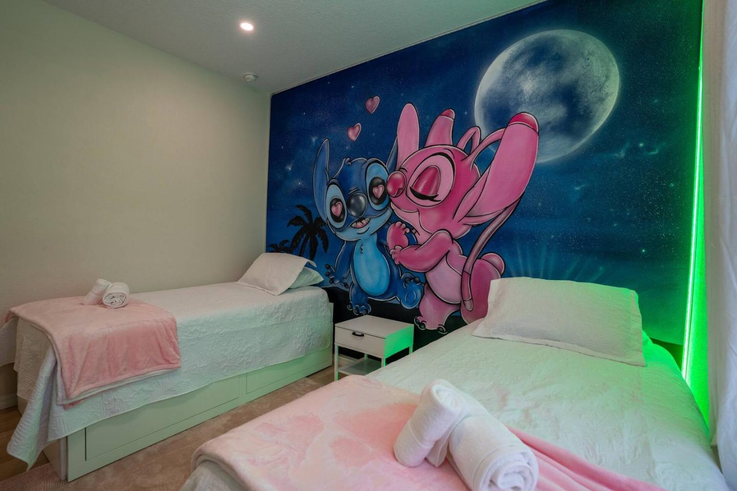 Cozy Three Bedroom — Stitch Bedroom Angle 2